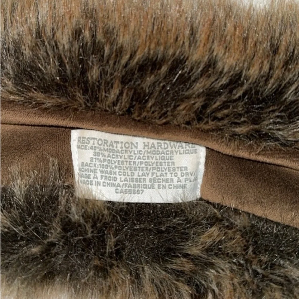 Restoration Hardware Mink Luxe Vegan‎ Faux Fur Scarf